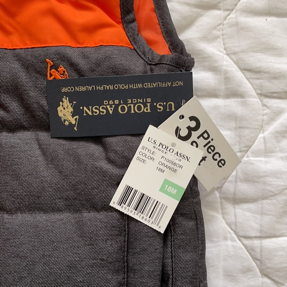 US Polo Assn puff vest size 18m - Picture 3 of 5